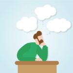 man, think, thoughtful, problems, thoughts, symbol, father, human, balloons, thought bubbles, idea, inspiration, innovation, invention, philosophize, perception, thoughts, thoughts, innovation, invention, perception, perception, perception, perception, perception